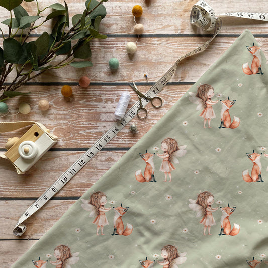 Jersey oder French Terry "Fee & Fuchs" - Stoffe Meterware