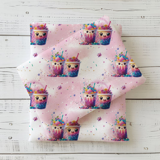 Bubblezauber | Früchte Stoff Meterware | Kinderstoff