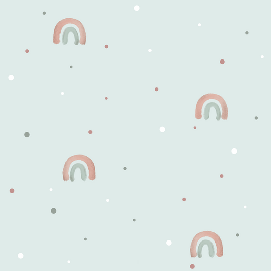 Kombi Stoff - Jersey | Rib Jersey | French Terry Stoffe "Regenbogen"