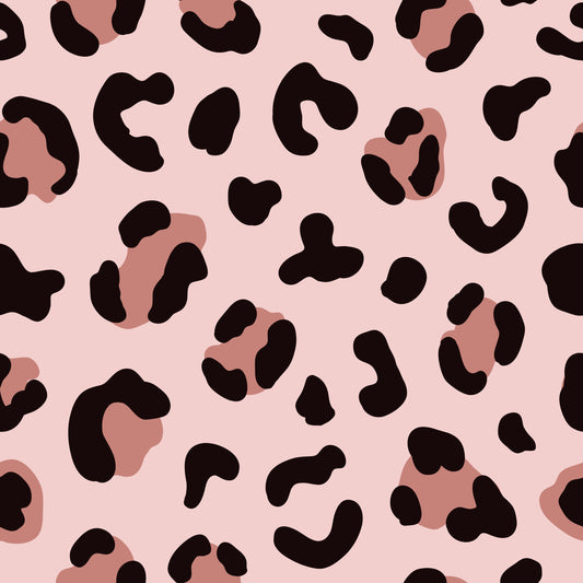 French Terry Stoff Meterware „Soft Leo Rosa" - 0,5m Lagerware