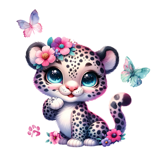 Glitzer-/Bügelbild "Baby Leo"