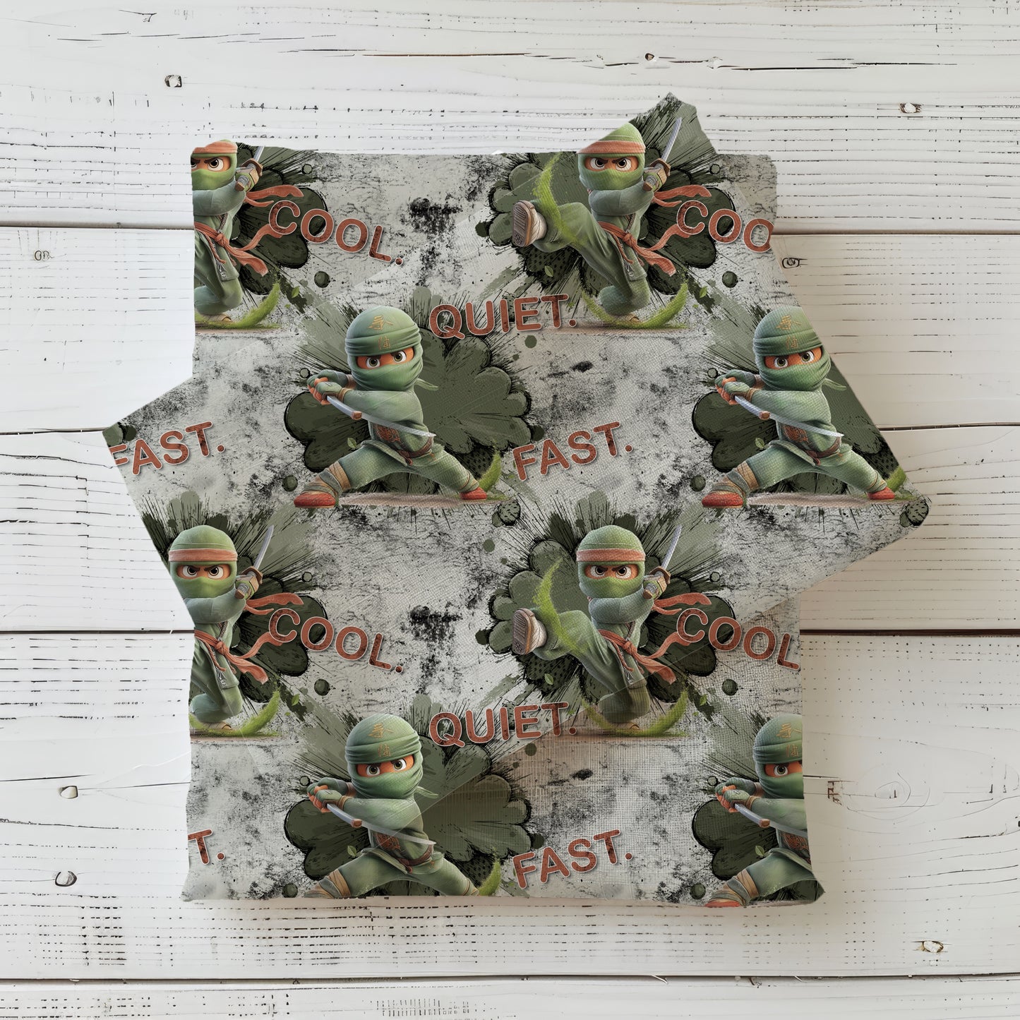 Kleine Ninja | Ninja Stoff Meterware | Kinderstoff