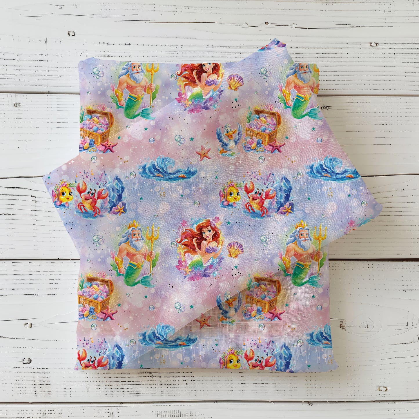 Water Queen | Meerjungfrau Stoff Meterware | Kinderstoff