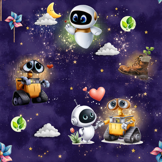 Jersey | Rib Jersey | French Terry Stoffe Meterware "Love in Space“