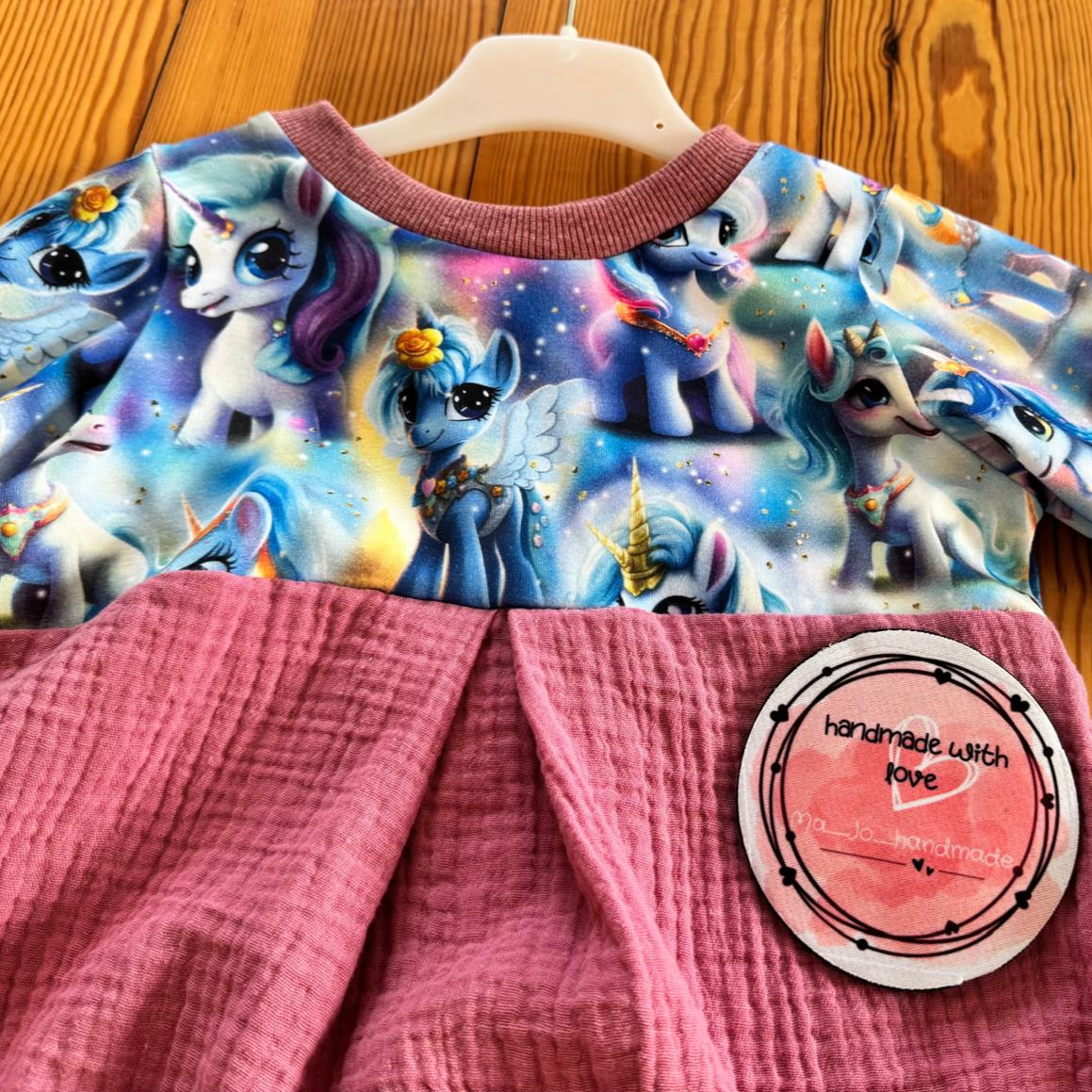 Stoffe Meterware "kleine Ponys" - Jersey oder French Terry