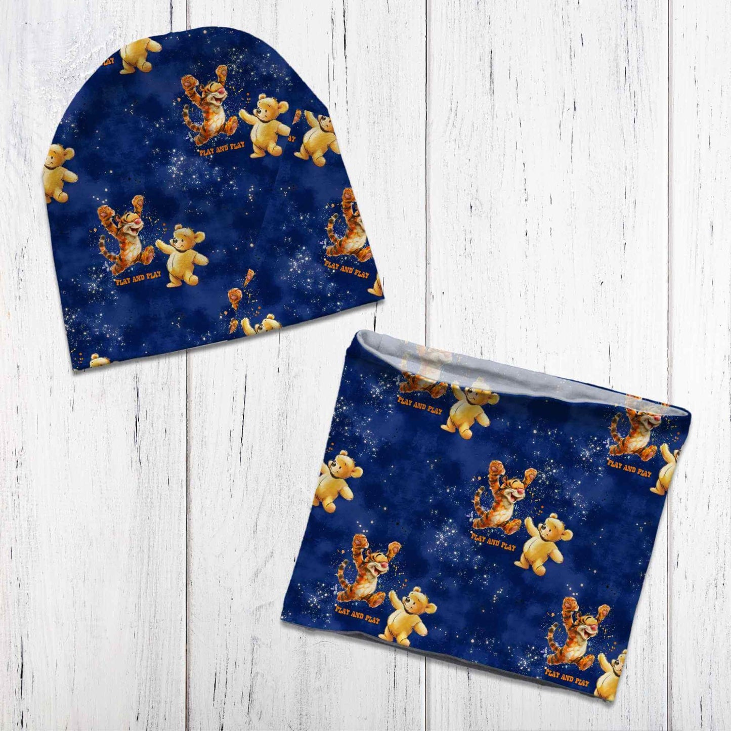 Stoffe Meterware "Bär & Tiger" - Jersey oder French Terry