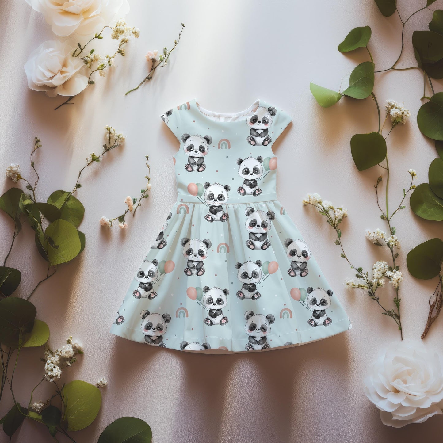 Stoffe Meterware "Panda" - Jersey oder French Terry