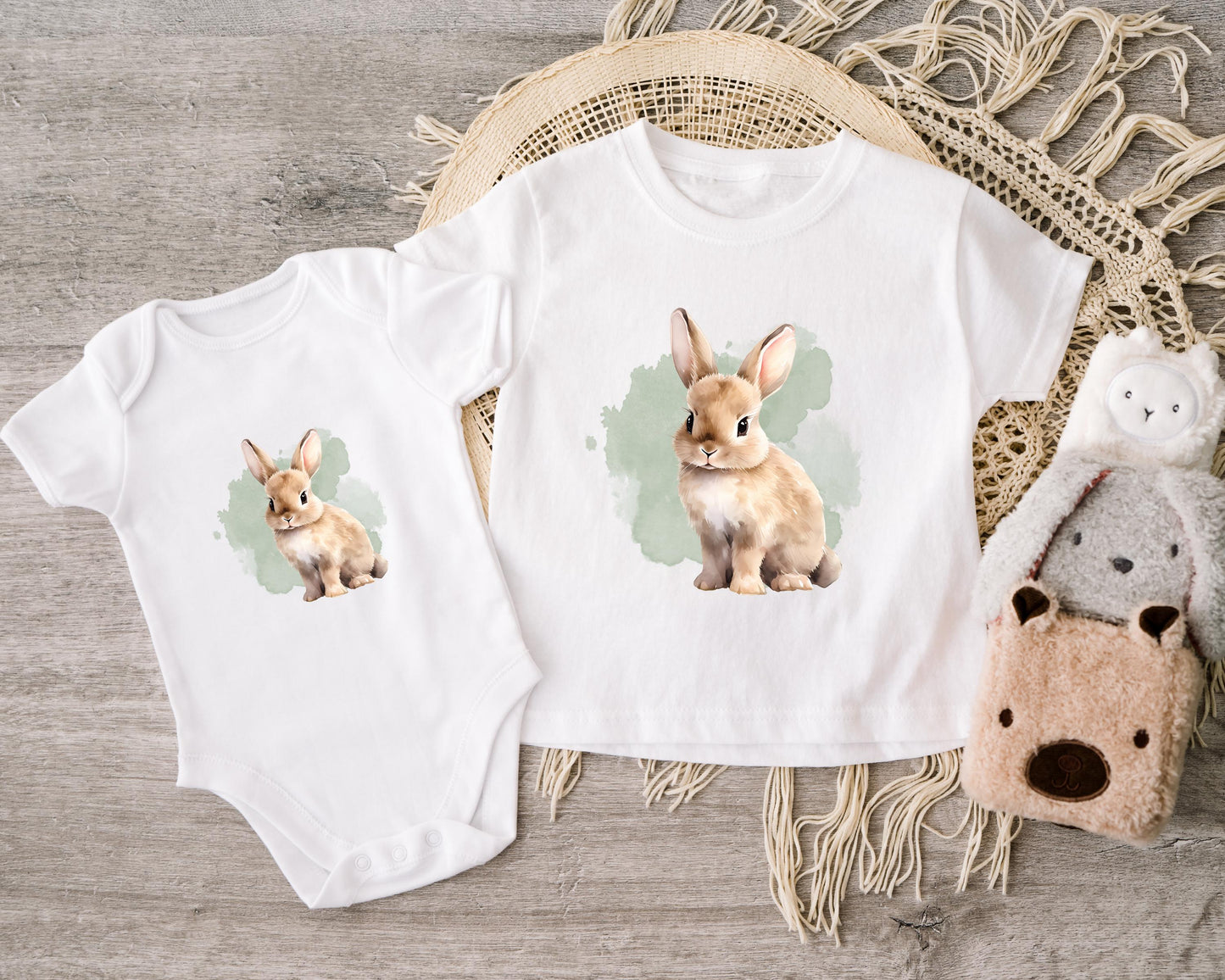 Bügelbilder für Textilien "kleiner Hase"