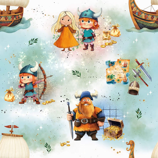 Jersey | Rib Jersey | French Terry "kleine Vikinger"