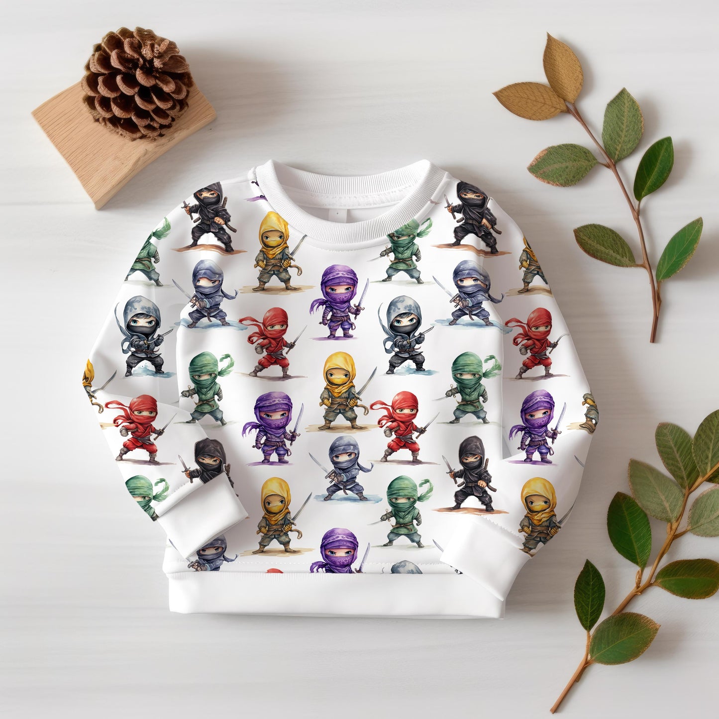 Stoffe Meterware "Ninja" - Jersey oder French Terry