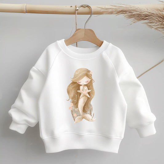 Meerjungfrau Kinder Bügelbild | DTF Transfer für Kleidung & Accessoires