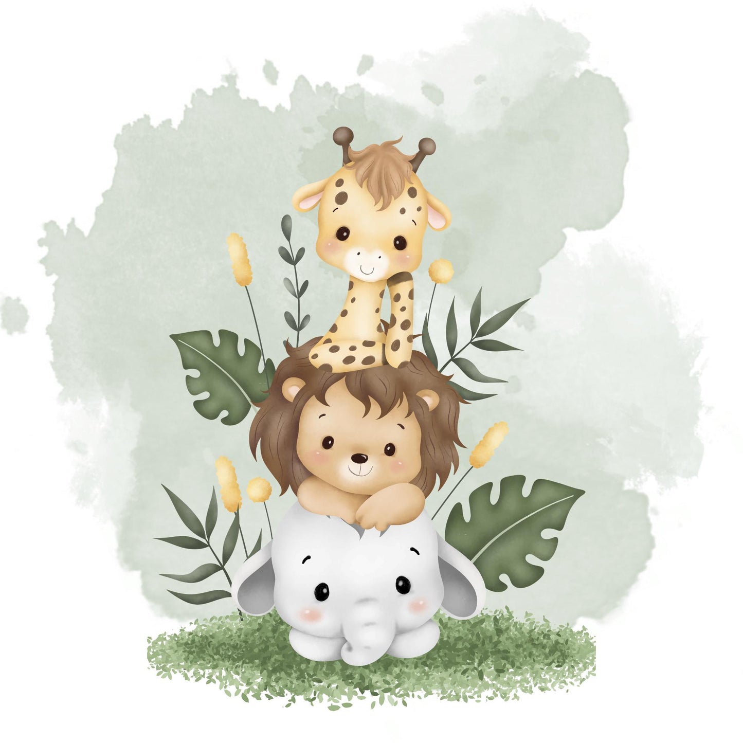 Bügelbilder für Textilien "Safari"