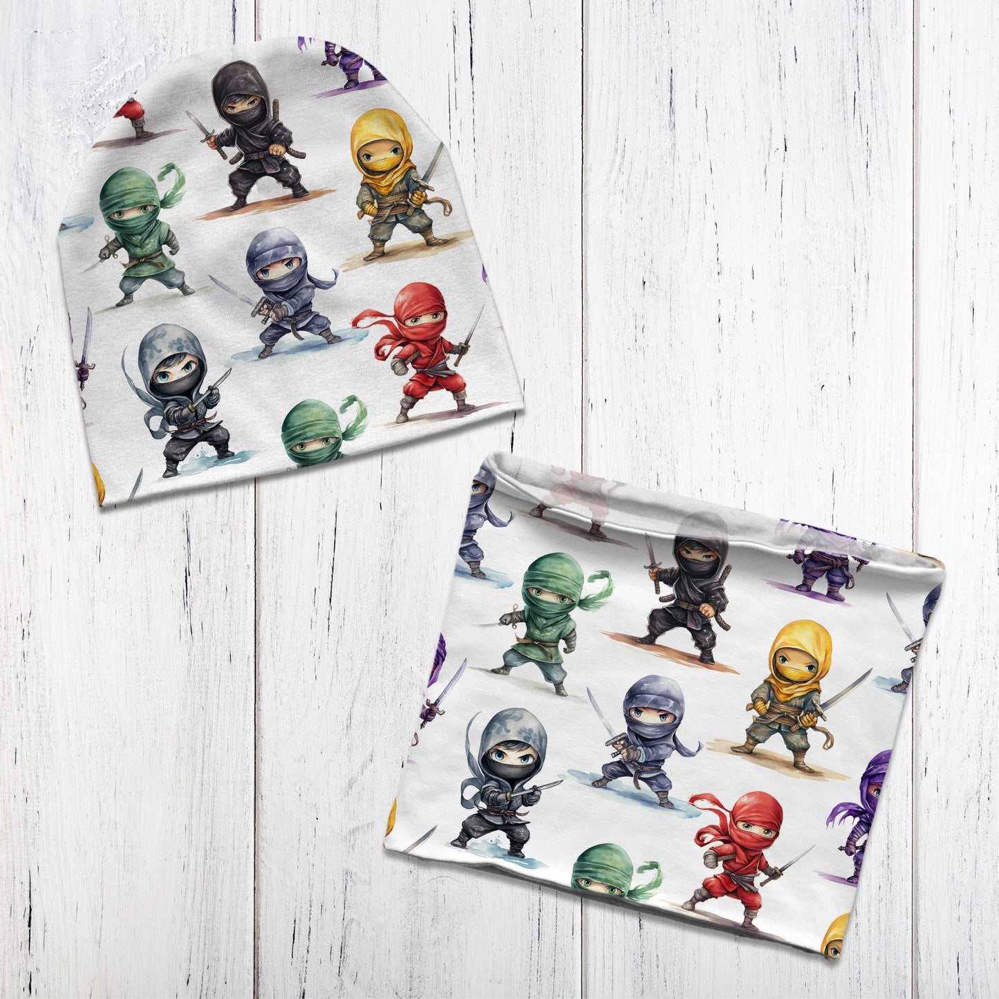 Stoffe Meterware "Ninja" - Jersey oder French Terry