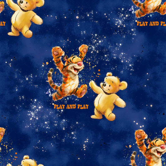 Stoffe Meterware "Bär & Tiger" - Jersey oder French Terry