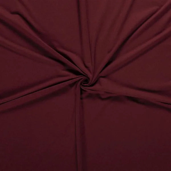 Uni Stoff Meterware - French Terry in Kirschrot