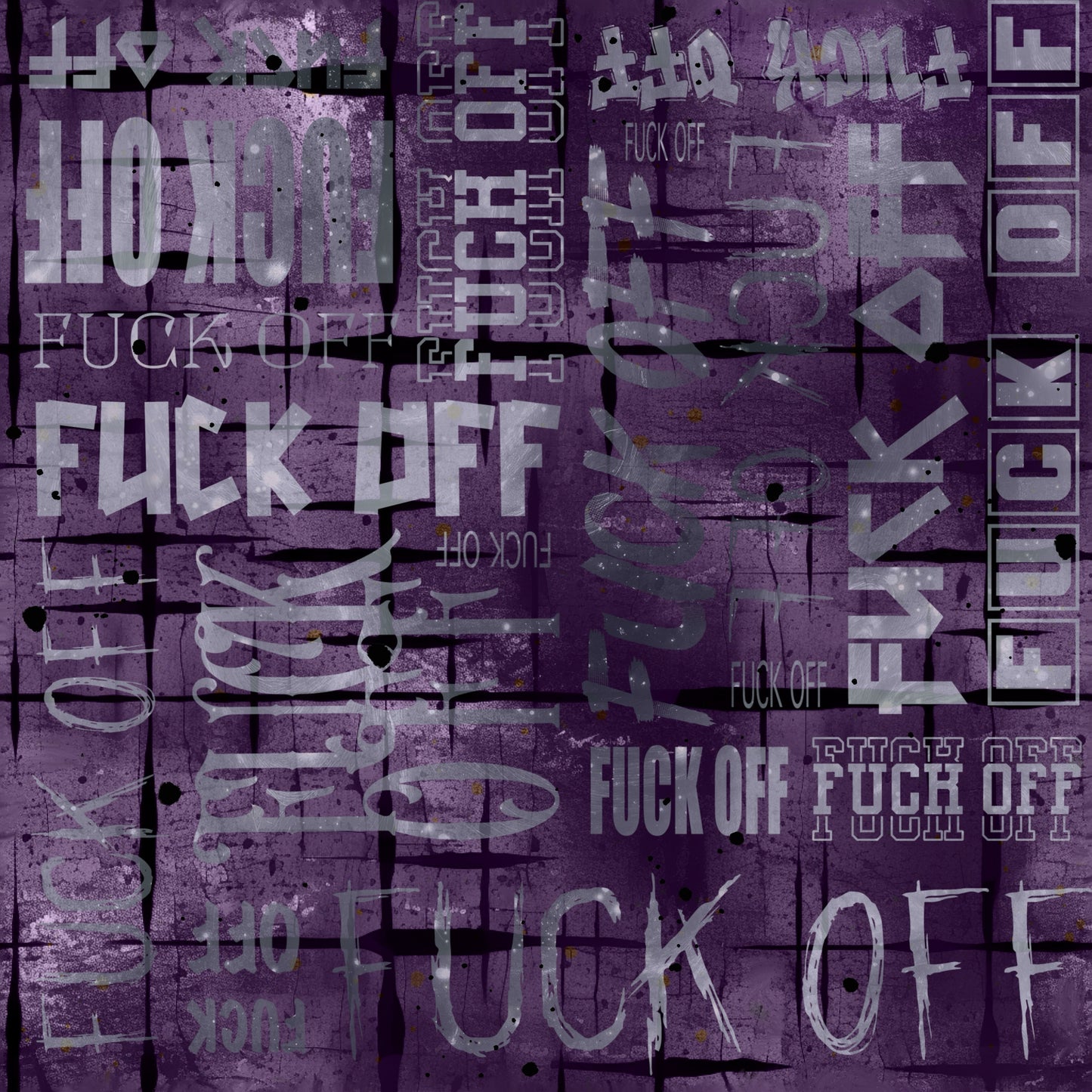 Kombi Stoff Jersey | Rib Jersey | French Terry „Viva La Rebel" Lila