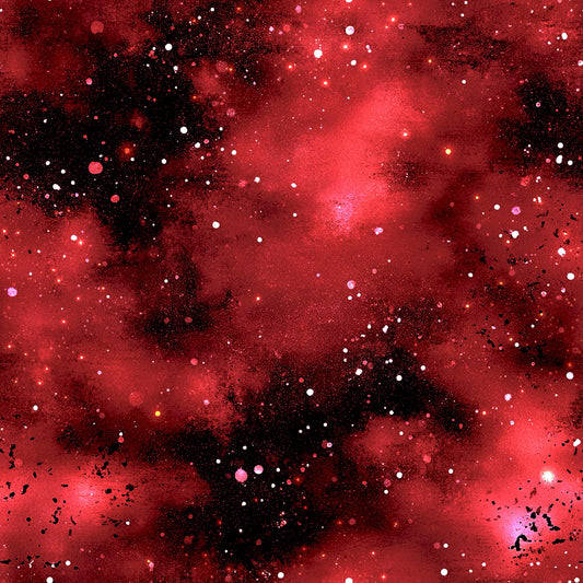 Jersey | French Terry Kombi Stoff „Sternenglut“