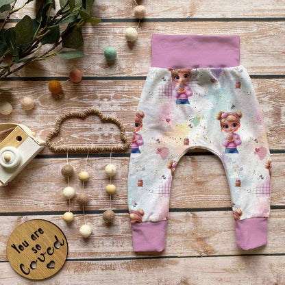 Stoffe Meterware "Cup Cake Girl" - Jersey oder French Terry