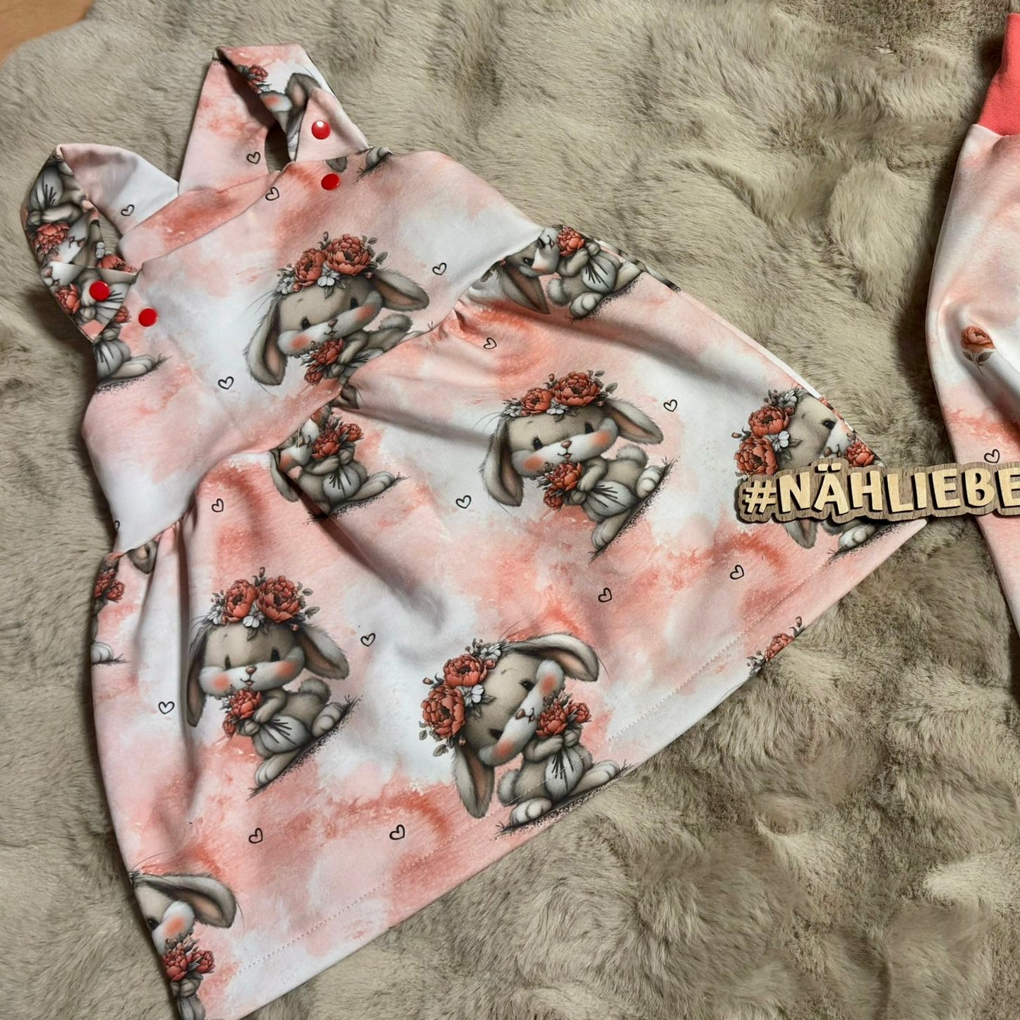 Frühlingshase | Hasen Stoff Meterware | Kinderstoff