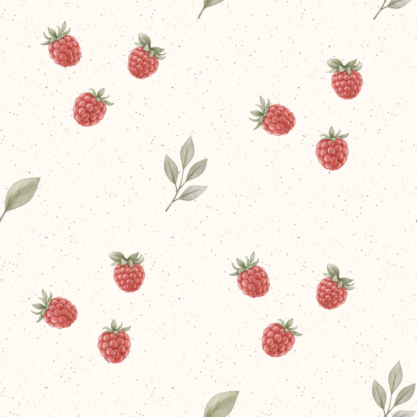 Himbeerträume | Himbeer Stoff Meterware | Kinderstoff