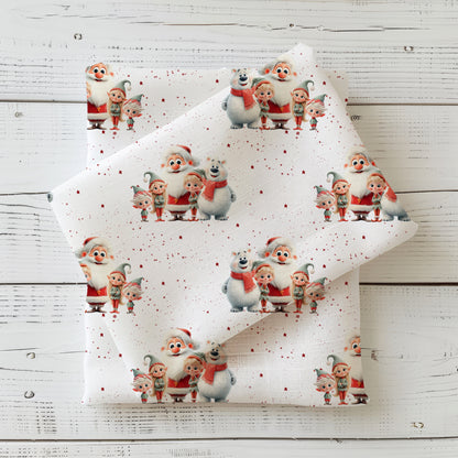 Jersey | Rib Jersey | French Terry "Weihnachtsfreunde“ - Kinderstoff