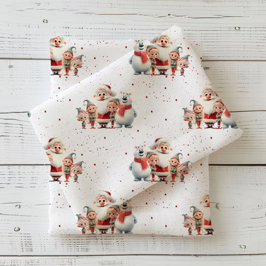 Jersey | Rib Jersey | French Terry "Weihnachtsfreunde“ - Kinderstoff