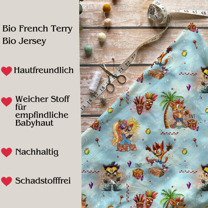 Stoffe Meterware "Crashiges Chaos" - Jersey oder French Terry