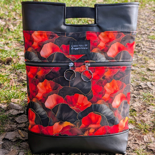 Golden Flames | Blumen Stoff Meterware