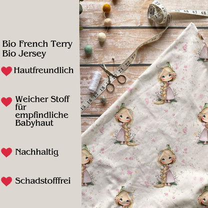 Jersey oder French Terry Meterware "Märchenliebe"