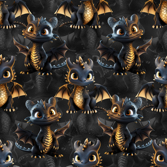 Kunstleder Meterware "kleiner Drache"