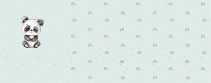 Stoff Panel "Mini Panda" -Jersey oder French Terry - inkl. Kombi