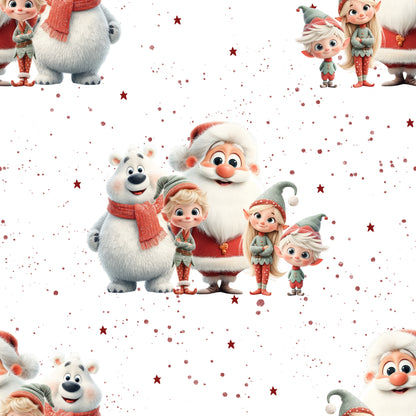 Jersey | Rib Jersey | French Terry "Weihnachtsfreunde“ - Kinderstoff