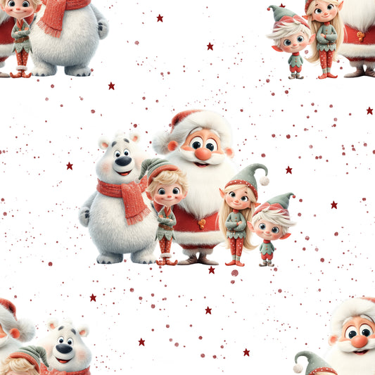Jersey | Rib Jersey | French Terry "Weihnachtsfreunde“ - Kinderstoff