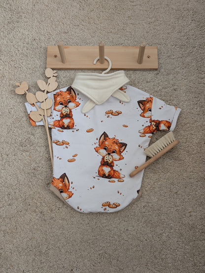 Jersey & French Terry – Fuchs mit Cookie | Bio Kinderstoff Design