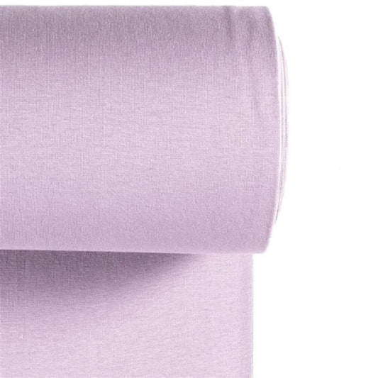 Bündchen Stoff in Lavendel - Feinripp