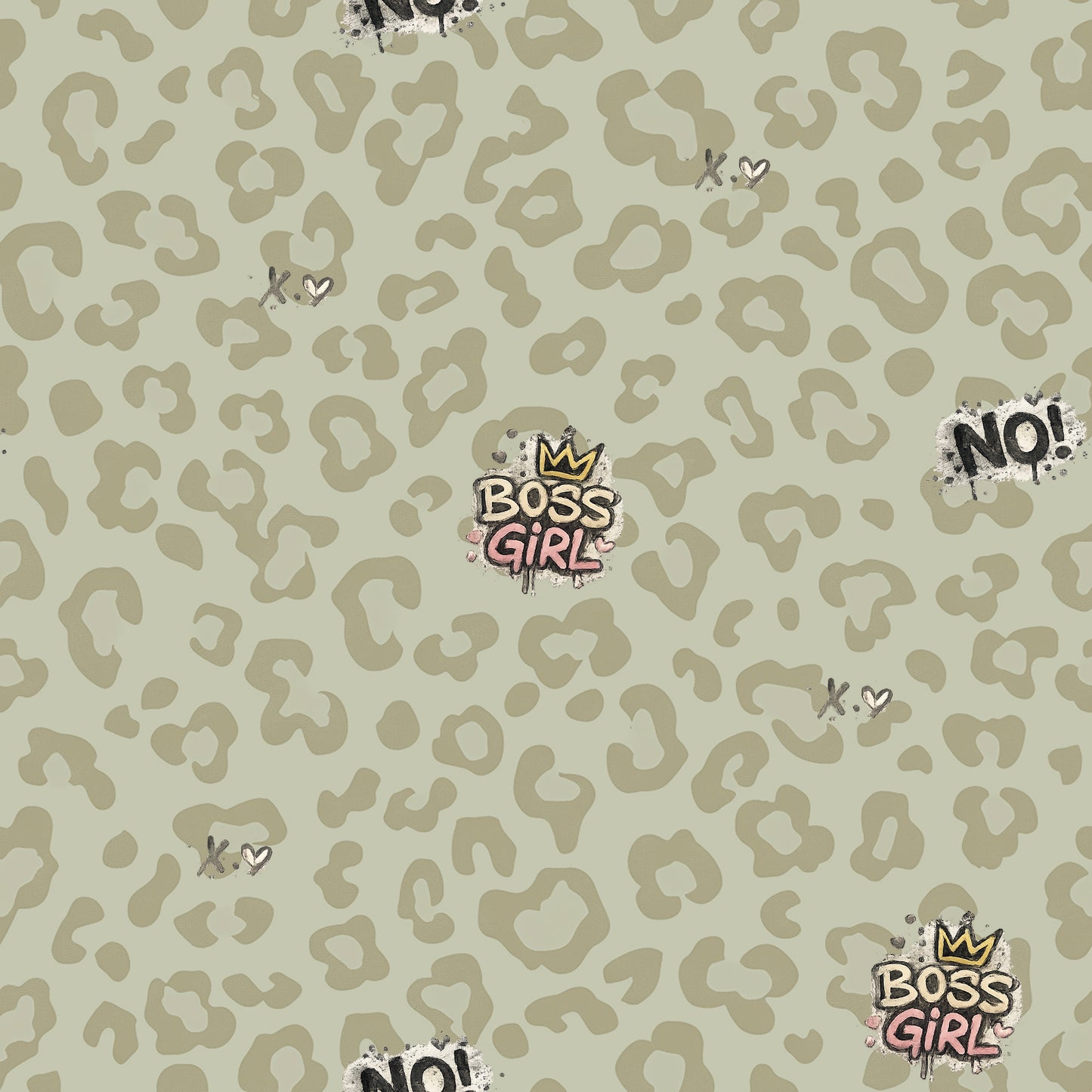 Jersey | Rib Jersey | French Terry Kombi Sroff „Urban Girl" Leo Edition