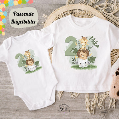 Personalisiertes Gastgeschenk kleine Jutebeutel - Safari
