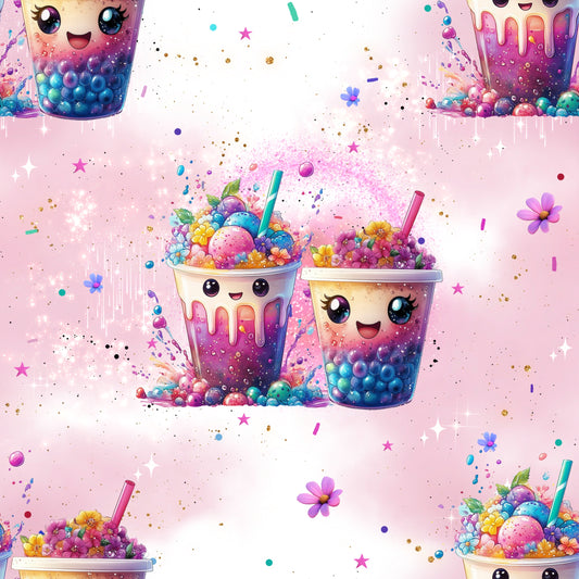 Bubblezauber | Früchte Stoff Meterware | Kinderstoff