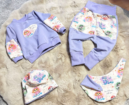 Kinderstoff Jersey Meterware "Sweet Dreams Fellnasen" - 0,5m