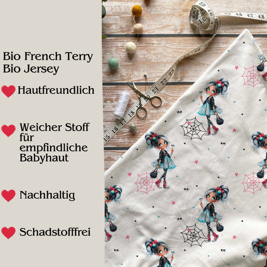 Stoffe Meterware "Rebel Girl" - Jersey oder French Terry