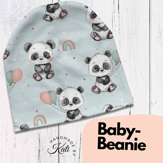 Handmade Beanie Mütze "Panda"