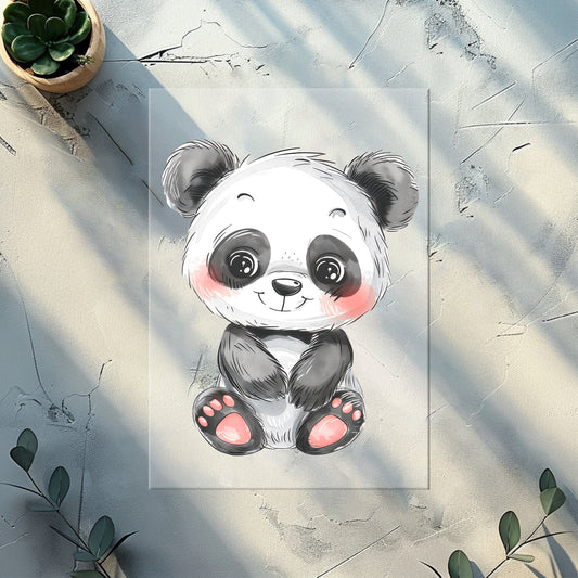 Bügelbilder für Textilien "süßer Panda"