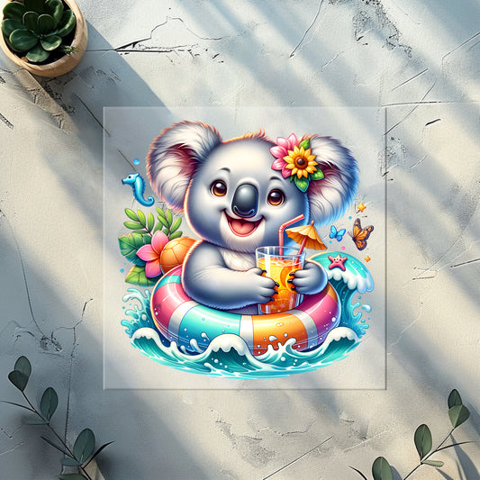 Glitzer-/Bügelbild "Tropi-Koala"
