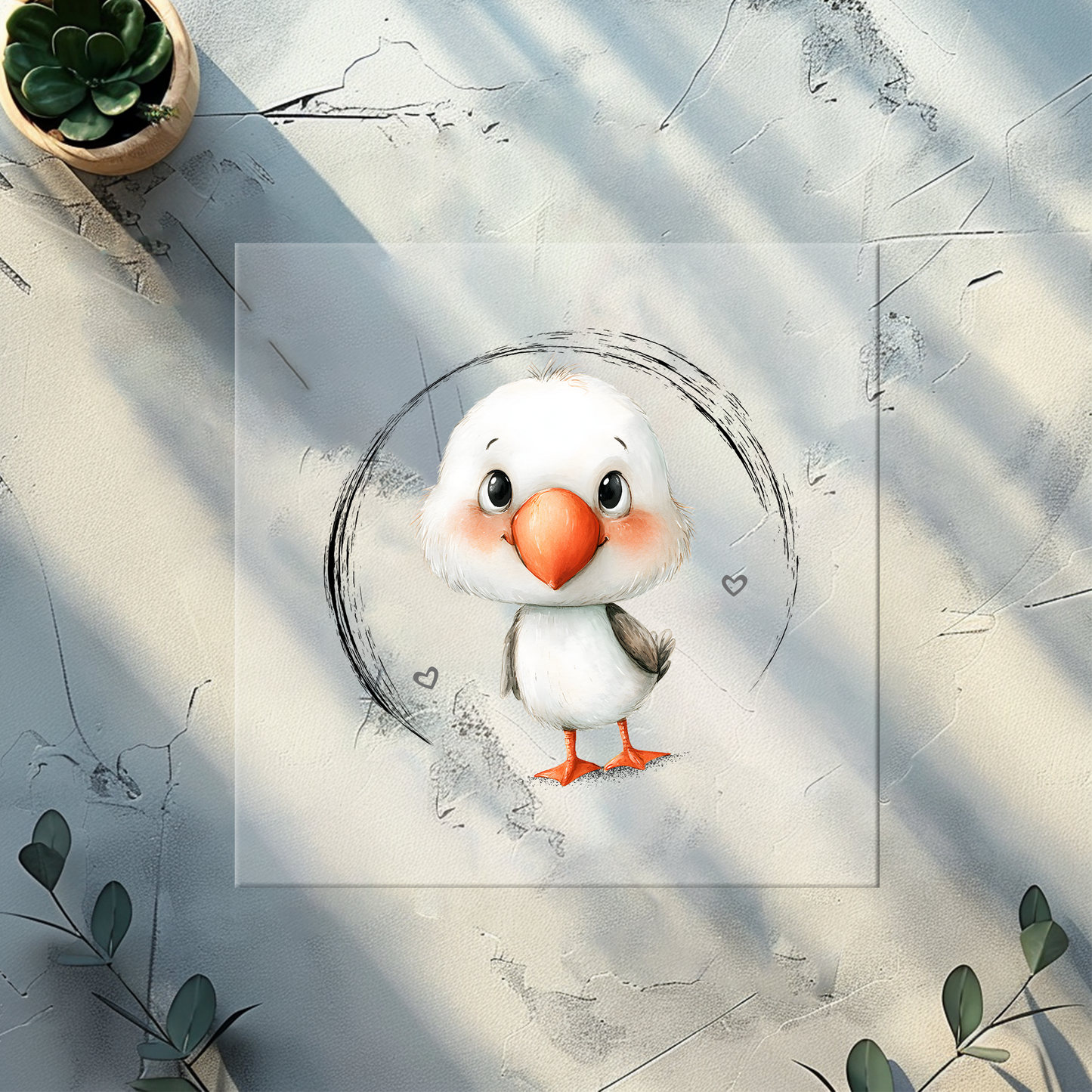 Möwe Kinder Bügelbild „Kleine Möwe“ | DTF Transfer für Kleidung & Accessoires