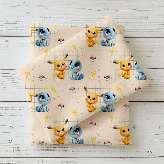 Stoffe Meterware "Cute Creatures" - Jersey oder French Terry