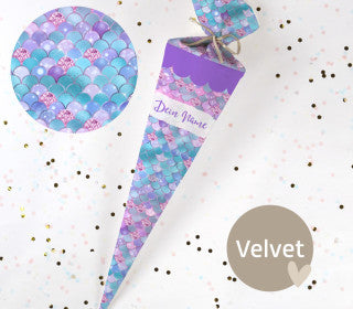 Personalisierte Schultüte "Dreamy Mermaid Tail"