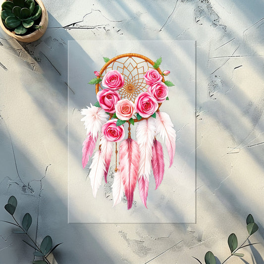 Boho Traumfänger Bügelbild | DTF Transfer für Kleidung & Accessoires