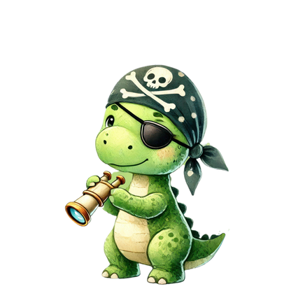 Bügelbild "Dino Piraten"