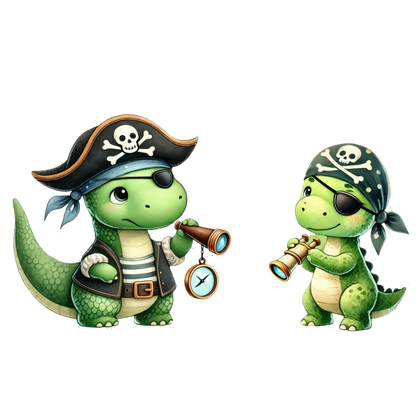 Bügelbild "Dino Piraten"