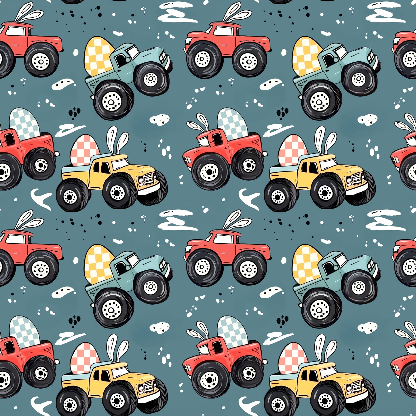 Osterrallye | Oster Stoff Meterware | Baby- und Kinderstoff